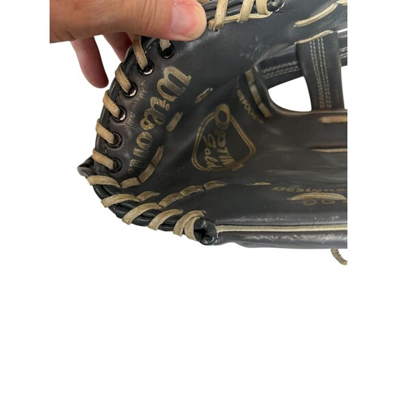 Wilsons Optima Gold Grip-Tite Leather Softball Glove  OG7 A9845 Right Hand Throw - Picture 5 of 9